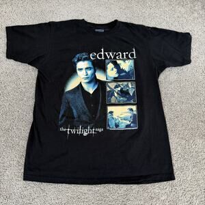 Twilight Edward Cullen Shirt Mens Large Black Graphic Tee American Classics